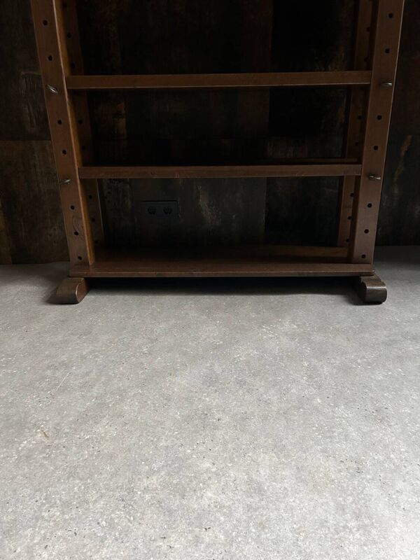 Vitrine bibliothèque brutaliste vintage