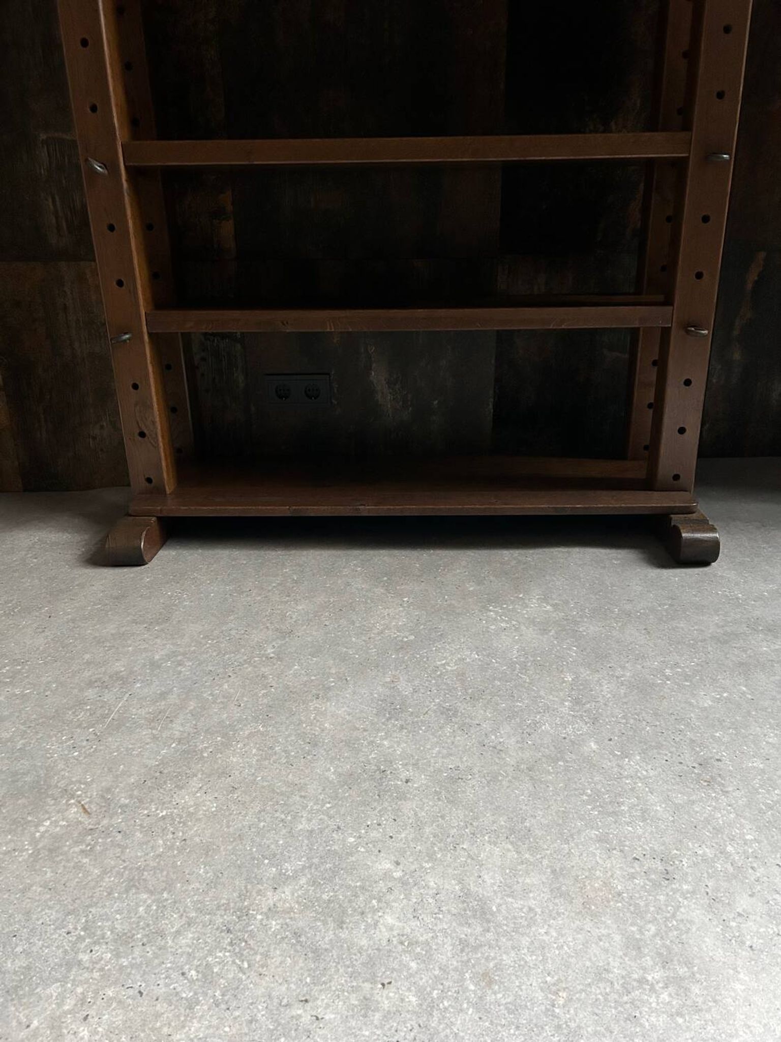 Vintage brutalist display cabinet
