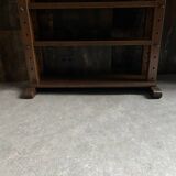Vintage Brutalist bookcase display cabinet