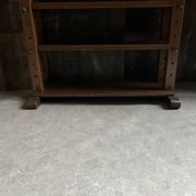 Vintage brutalist display cabinet