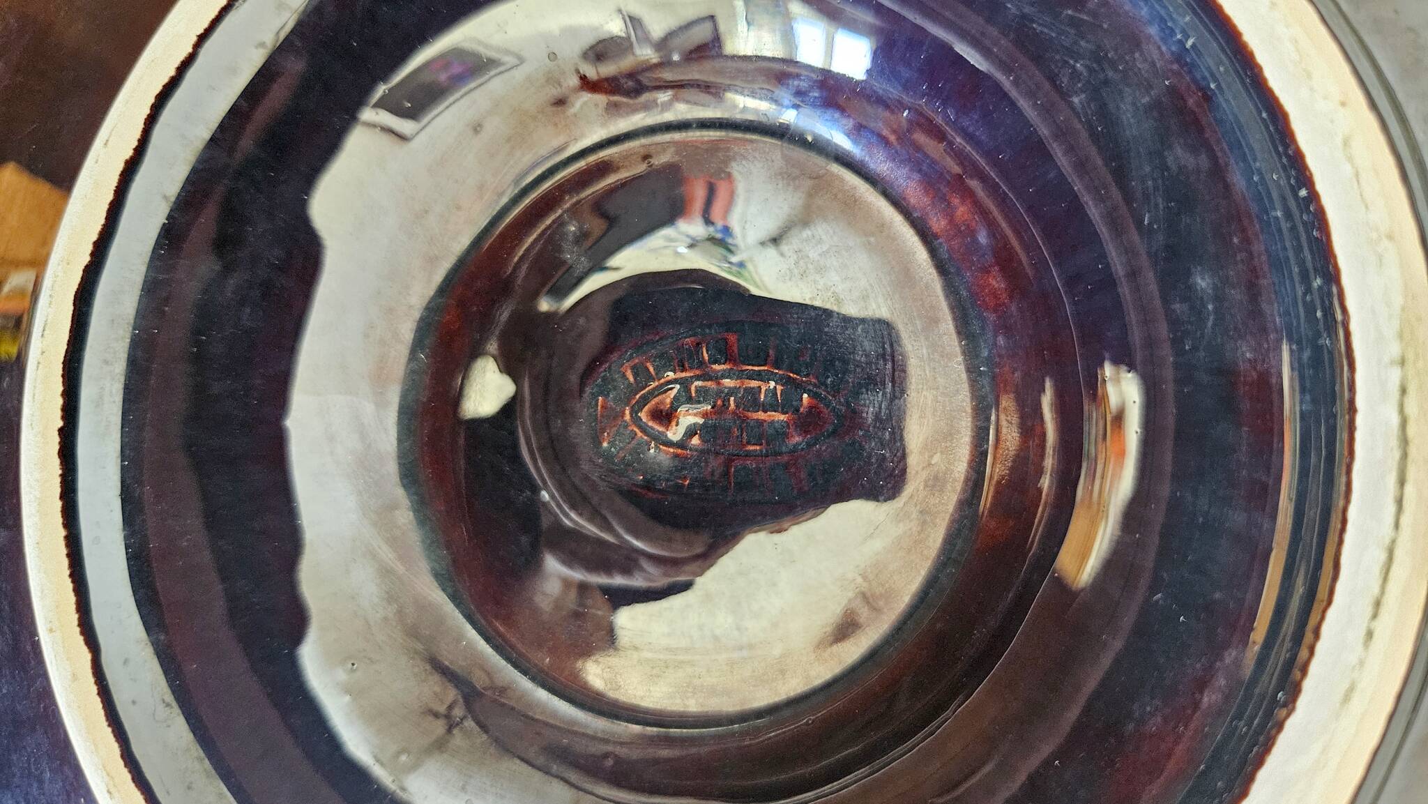 7 assiettes à huitres, vintage Vallauris Marius Giuge.