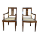 Paire de fauteuils d'époque Art Déco en cannage