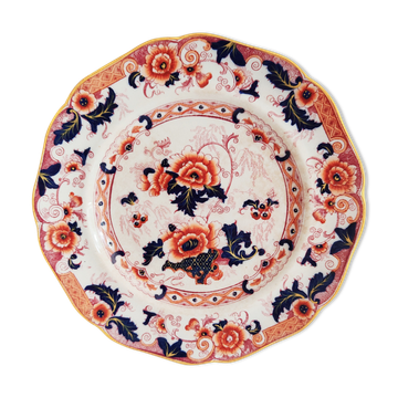 Flower plate Cauldon England 19th