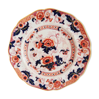 Assiette fleurie Cauldon England 19e