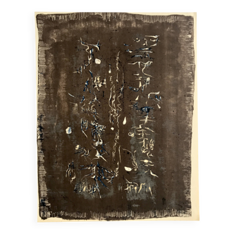 Original lithograph by zao wou-ki, untitled, 1957 (agerup 113)