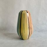 Pottery vase in pastel colors, 1970s