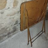Table pliante fer forgé bistrot jardin