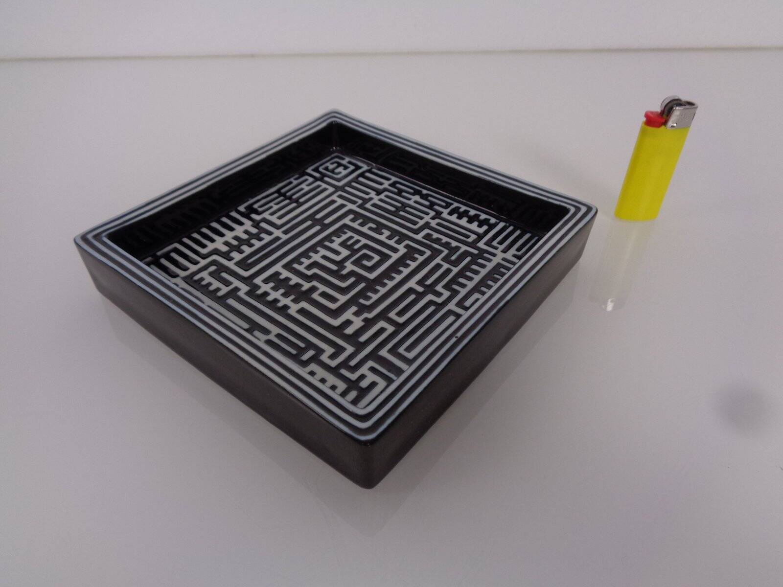 Domino Plate by Stig Lindberg for Gustavsberg, 1950s