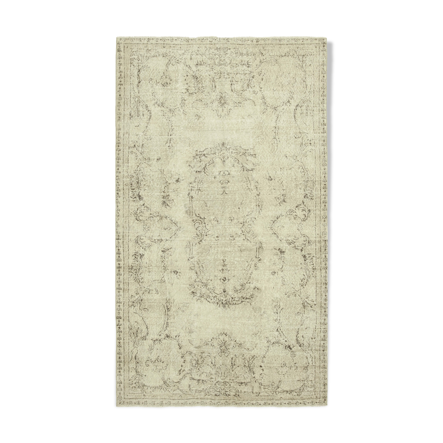 Handwoven Unique Anatolian Beige Carpet 161 cm x 283 cm - 38924