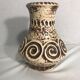 Old Vase Jaspa ceramic Beige & Brown Decoration 70s Vintage