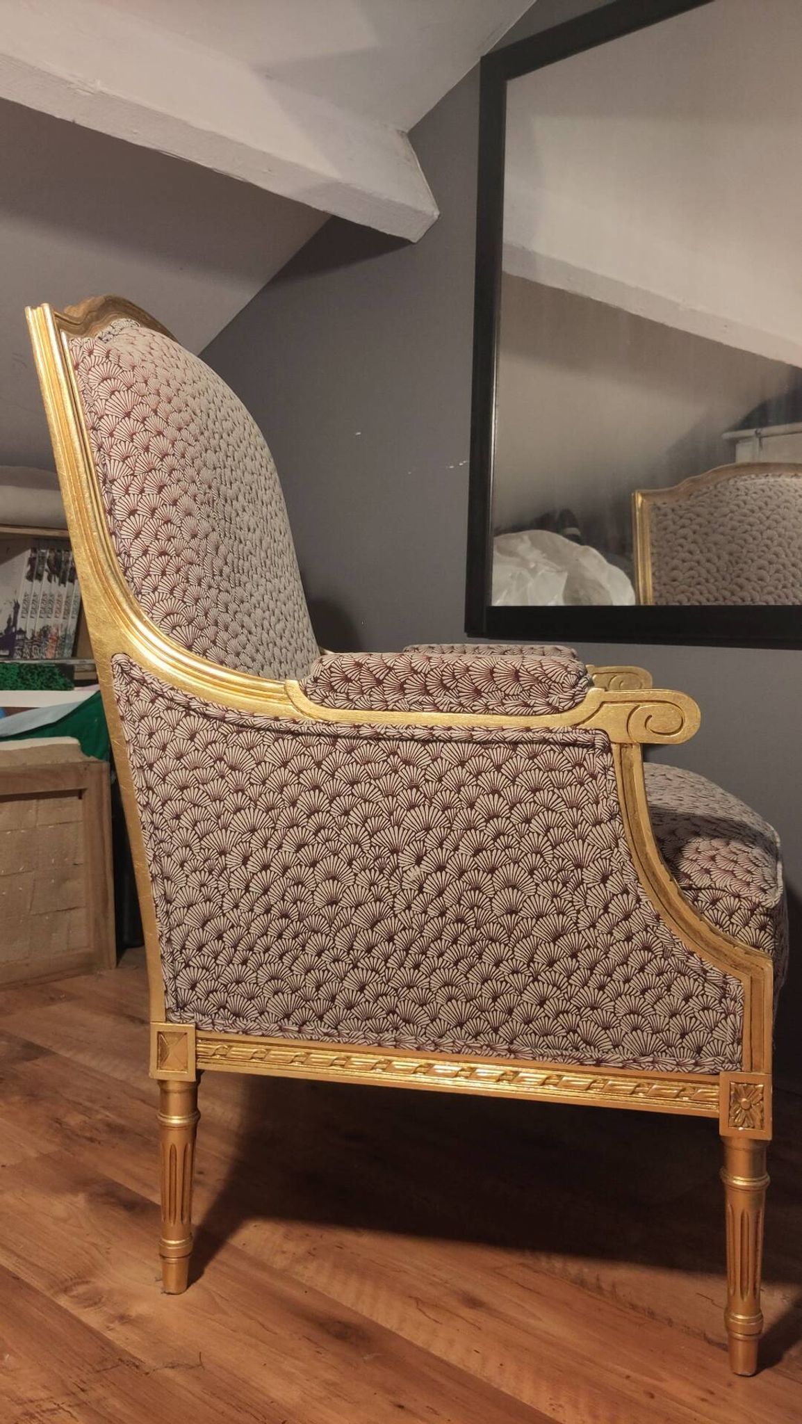 Modernised Louis XVI style armchair