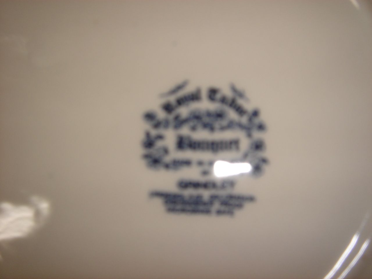 5 Royal Tudor dessert plates, English porcelain