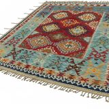 Hand-Knotted Tribal Unique 244 cm x 295 cm Multicolor Wool Carpet