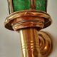 Moroccan lantern wall lamp in brass, glass and colored stained glass windows