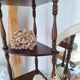 1970s wooden corner shelf