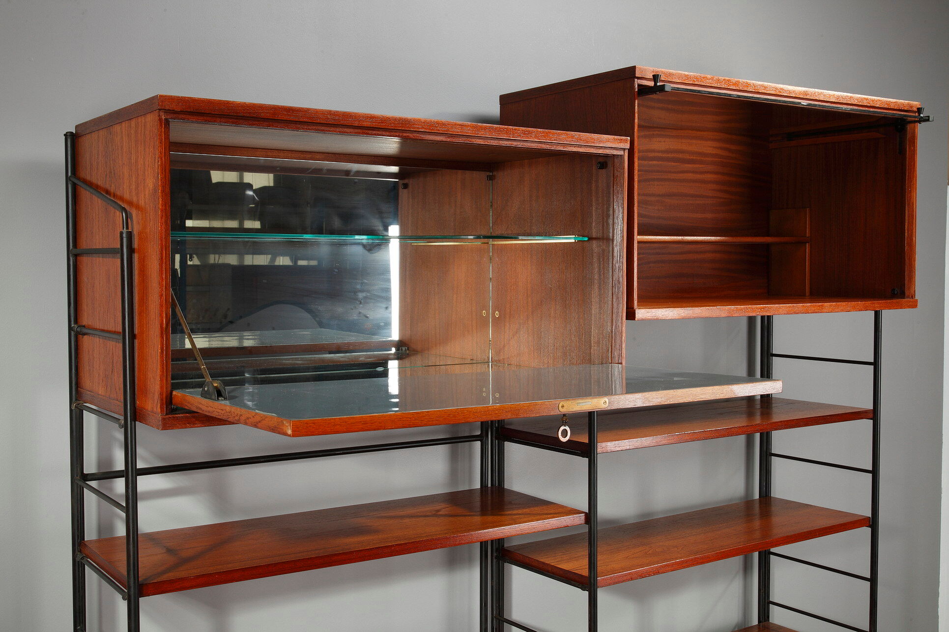 Scandinavian wooden bookcase from the 1960s