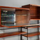 Scandinavian wooden bookcase from the 1960s