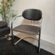 Vintage Bauhaus leather chair, Italy 1970