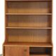 vintage bookcase with full on storage space.
