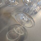 4 antique stemmed glasses