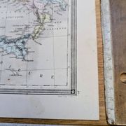 L'Italie ancienne, carte ancienne, imprimée en 1852.