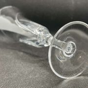 Set of 10 crystal champagne flutes from Sèvres, Niagara model from the 1950s.