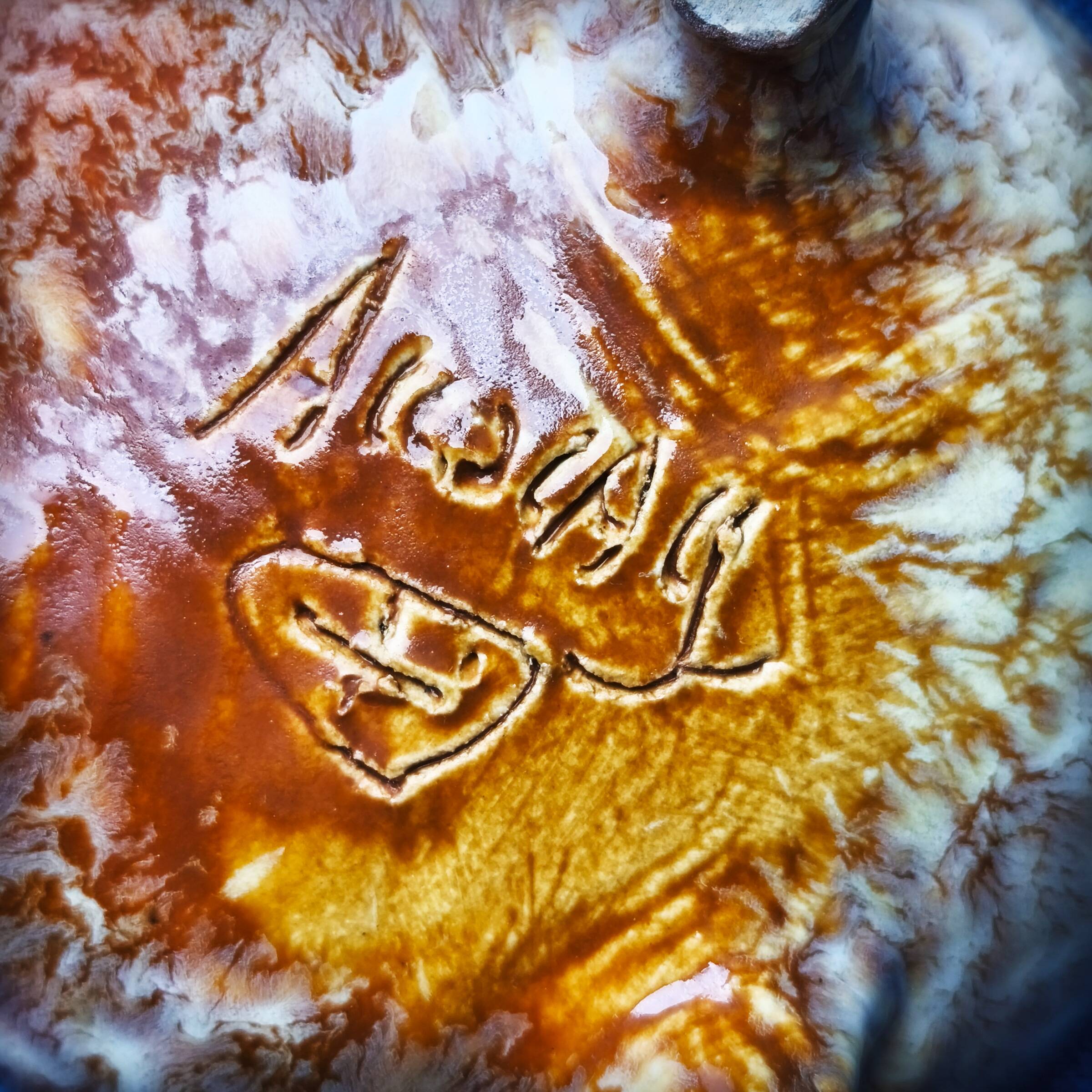 Tripod cup by the potters of Accolay, France, 1950s