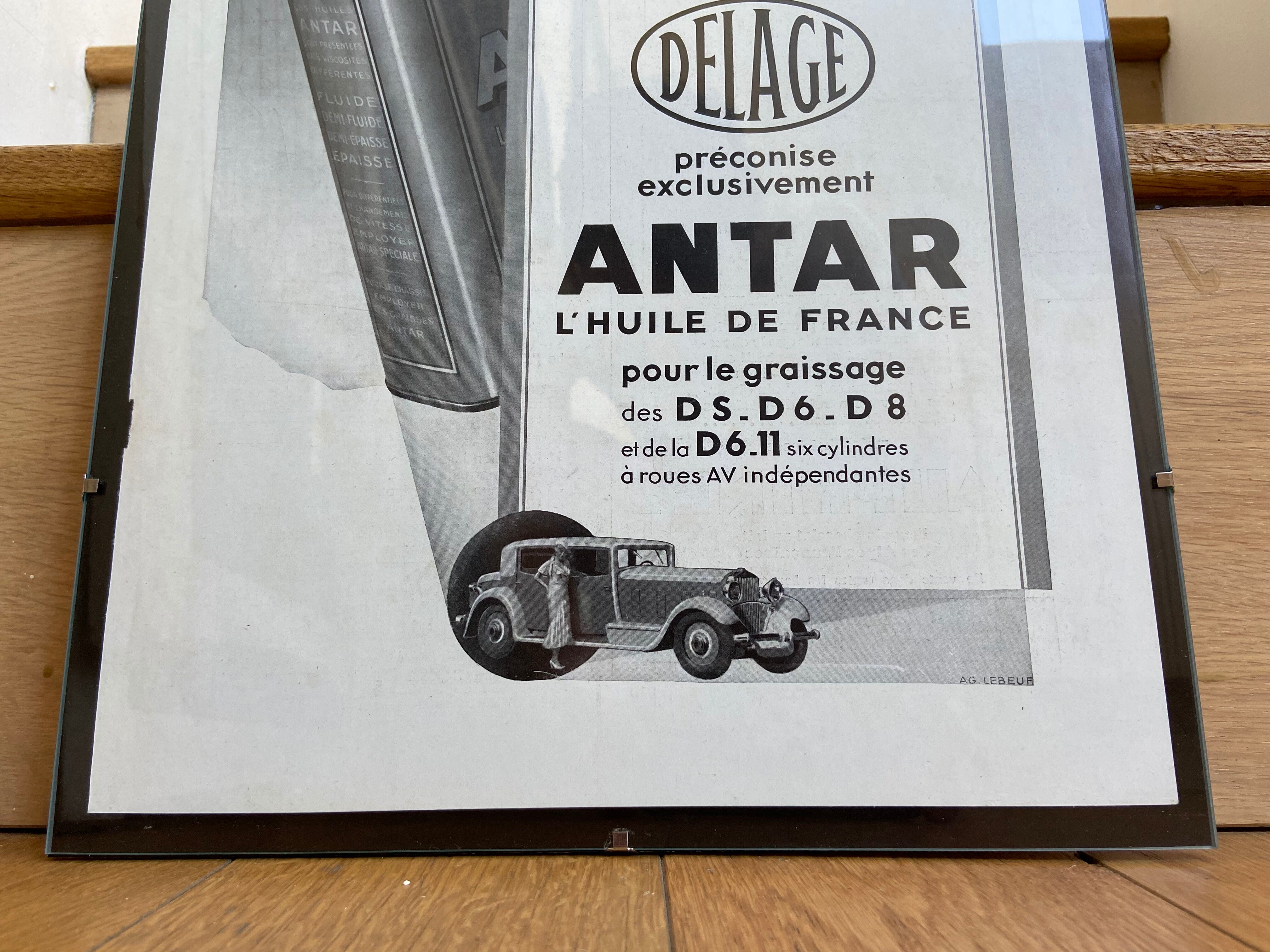 Delage advertising poster June 3, 1933