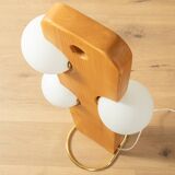 80s Wooden Floow Lamp by Temde