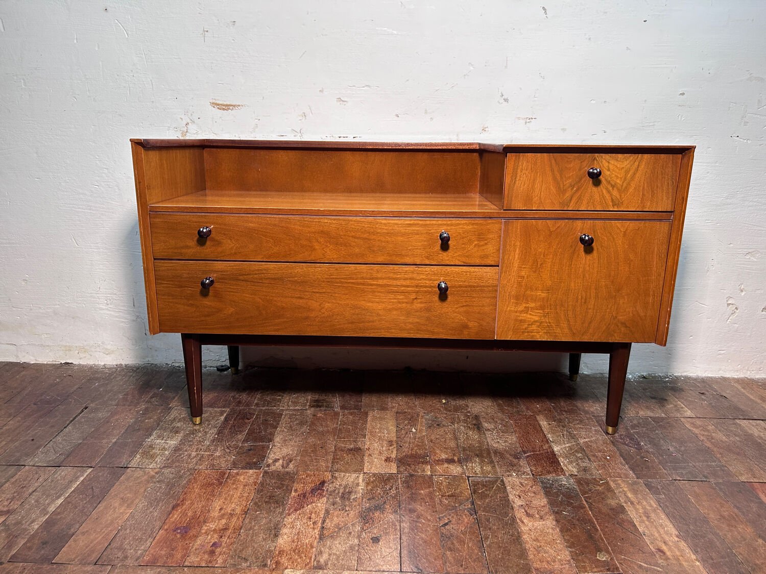 Mid century retro vintage teak telephone seat by G-Plan 1960