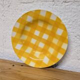 Digoin Sarreguemines soup plate, Scottish pattern