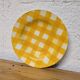 Digoin Sarreguemines soup plate, Scottish pattern