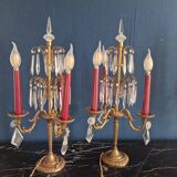 Pair of candlesticks called girandolle