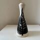 Lamp base with painted leaf decor, Georges Gehel, vintage 1950s