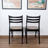 Lot de 4 chaises vintage des années 60