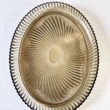 Oval serving dish in Bayel fluted glass