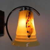 Art deco hanging lamp in glass