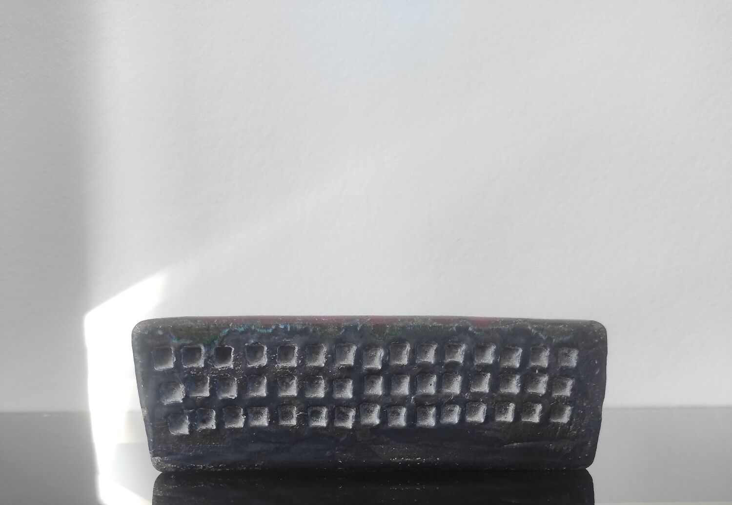 Vintage brutalist ceramic ashtray