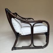 Two-seater rattan bench