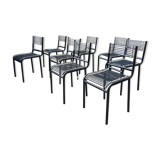 6 chairs "Sandow" René Herbst