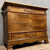 Napoleon III period chest of drawers in walnut circa 1850