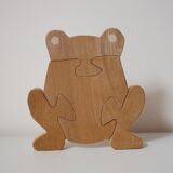 Wooden frog puzzle