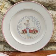 Lot de 4 anciennes assiettes italiennes
