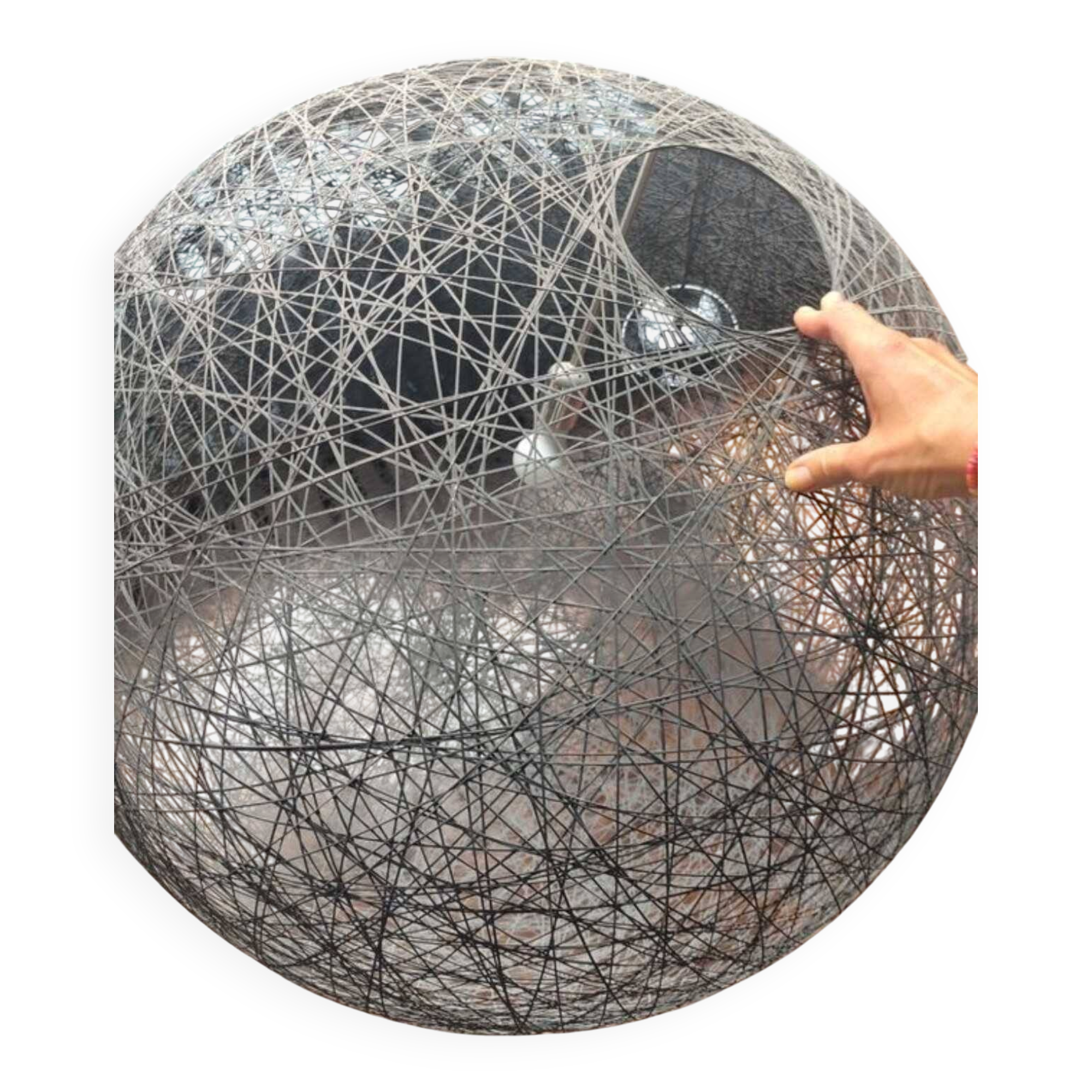 Suspension, random light ii, medium, black, led, 2700k, 800lm, ø80cm - moooi