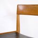 Lot de 6 chaises de salle à manger - Modèle PJ 3-2 - Teck et cuir noir - Grete Jalk - P. Jeppesen - Années 1960