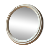 Vintage Space Age by Tiger small round mirror in moulded plastic.