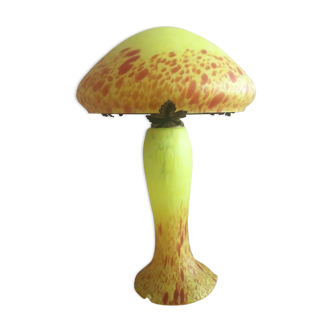 Lampe champignon en verre