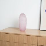 Glass vase, Murano glass, Italian design, 1970s, made in Italy