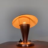 Petite lampe de table en laiton de style Bauhaus, Tchécoslovaquie, années 1940.