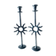 Pair of sun candle holders
